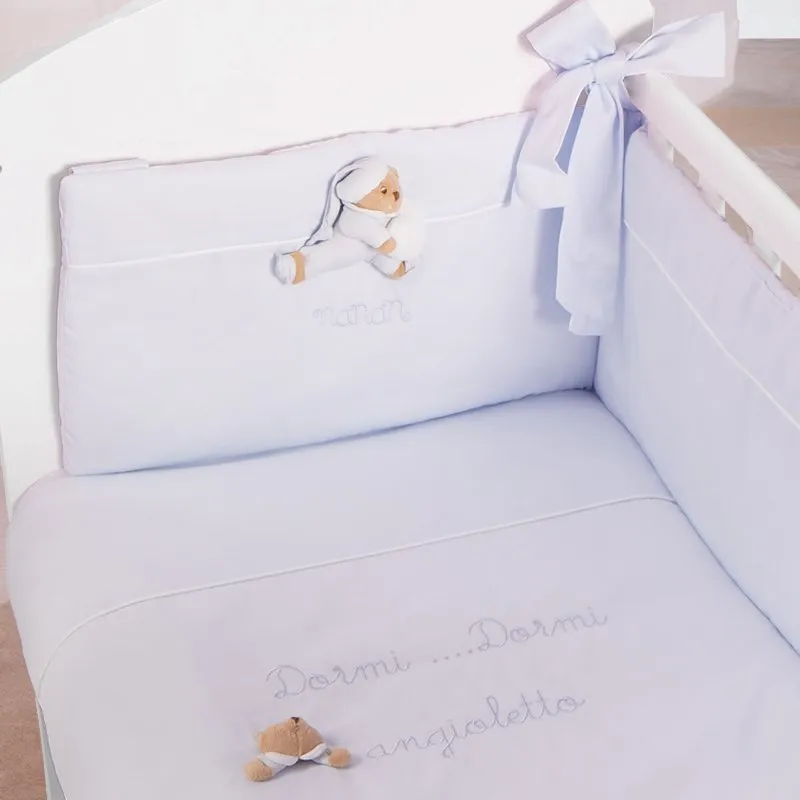 nanan-set-piumone-co-sleeping-puccio-azzurro-cotone image 1