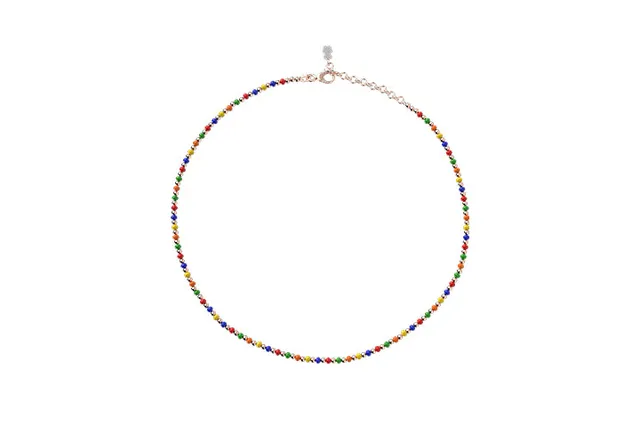nanan-girocollo-multicolor-oro-rosa-collana-bimbi image 1