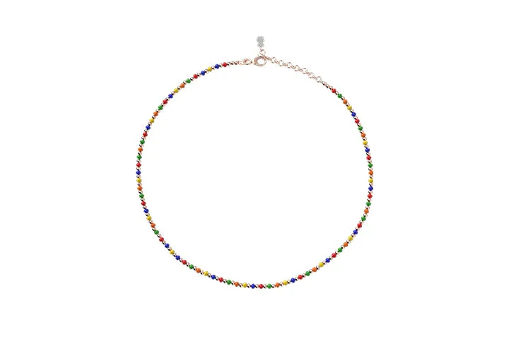 nanan-girocollo-multicolor-oro-rosa-collana-bimbi image 1