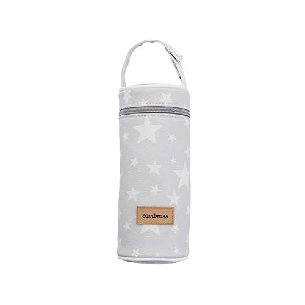 cambrass-portabiberon-toile-grigio-8-5-x-8-5-x-22-cm image 1