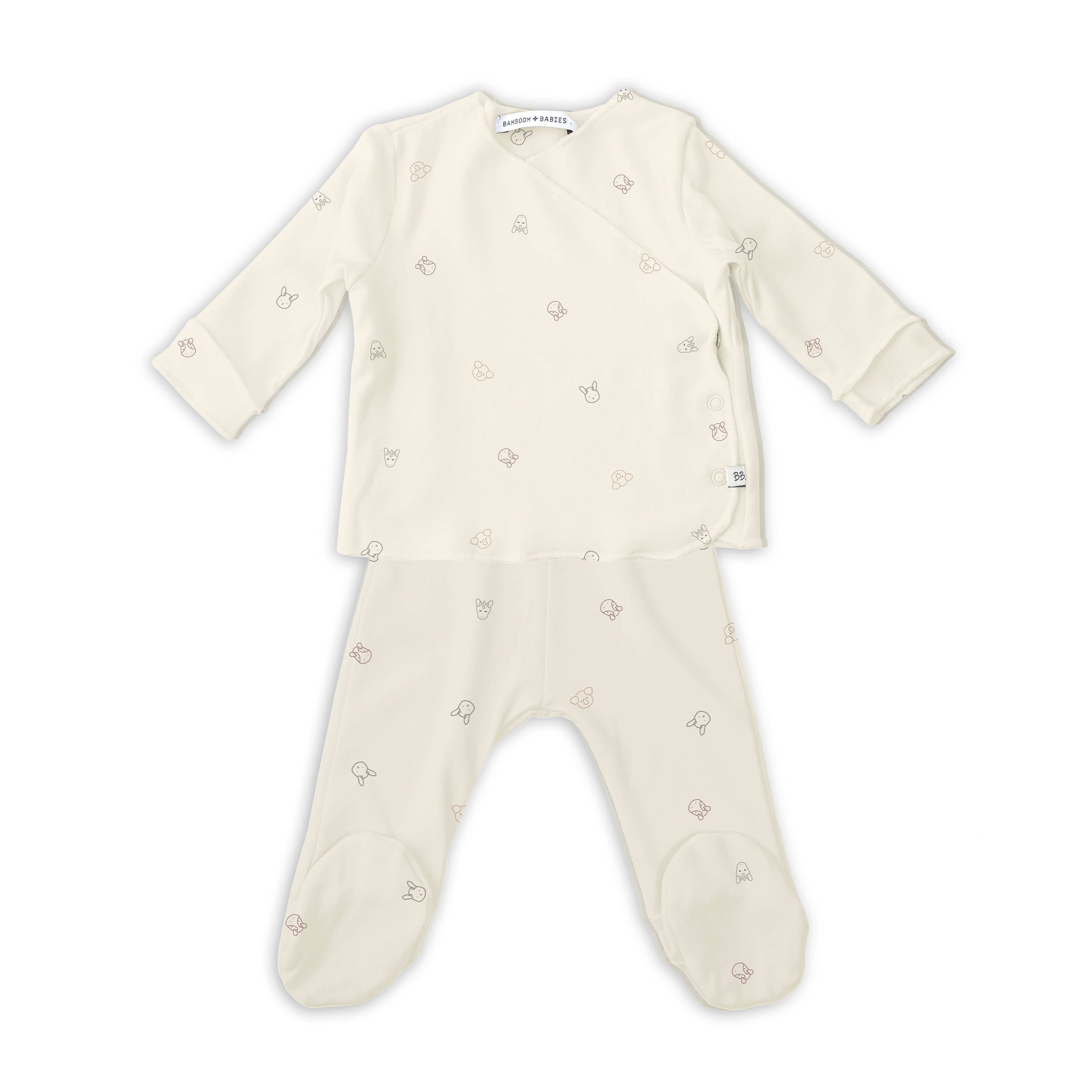 bamboom-twinset-neonato-animal-friends-236-con-piedi image 1