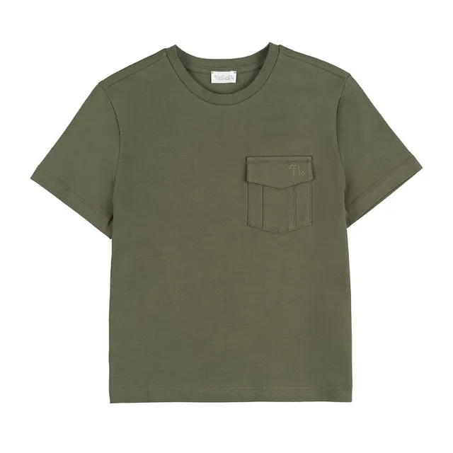nanan-t-shirt-verde-con-taschino image 1