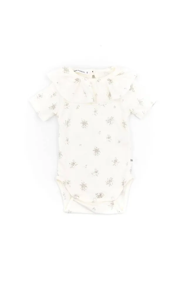 bamboom-body-con-collo-volant-bouquet-89-body-mezze-maniche image 1
