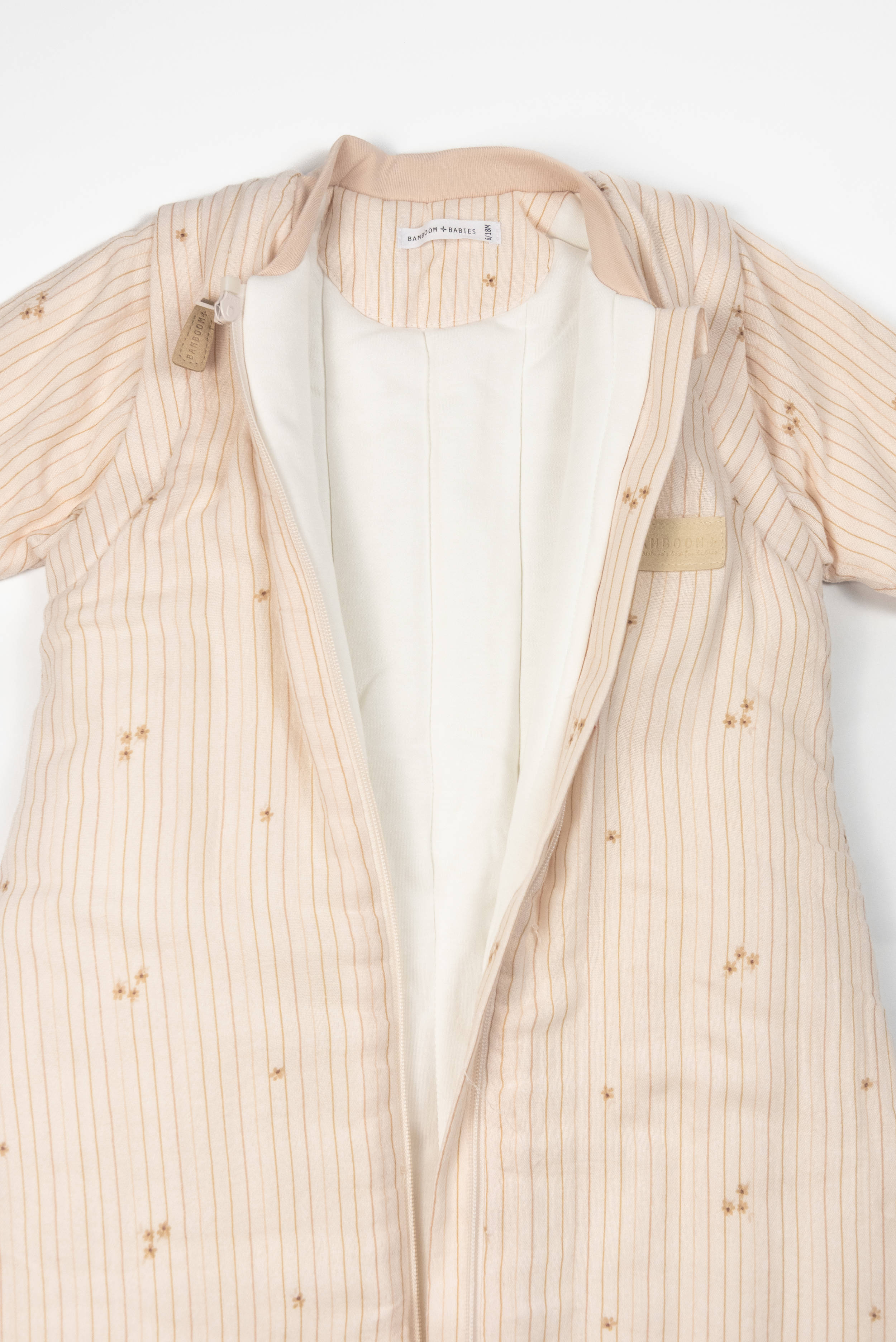 bamboom-sacco-nanna-combi-18-36m-tog-2-7-con-maniche-e-piedini-flowers-stripe-53 image 3
