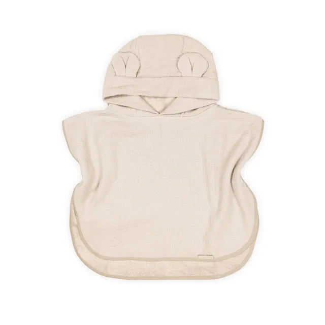 bamboom-poncho-waffle-con-cappuccio-warm-white-345 image 1