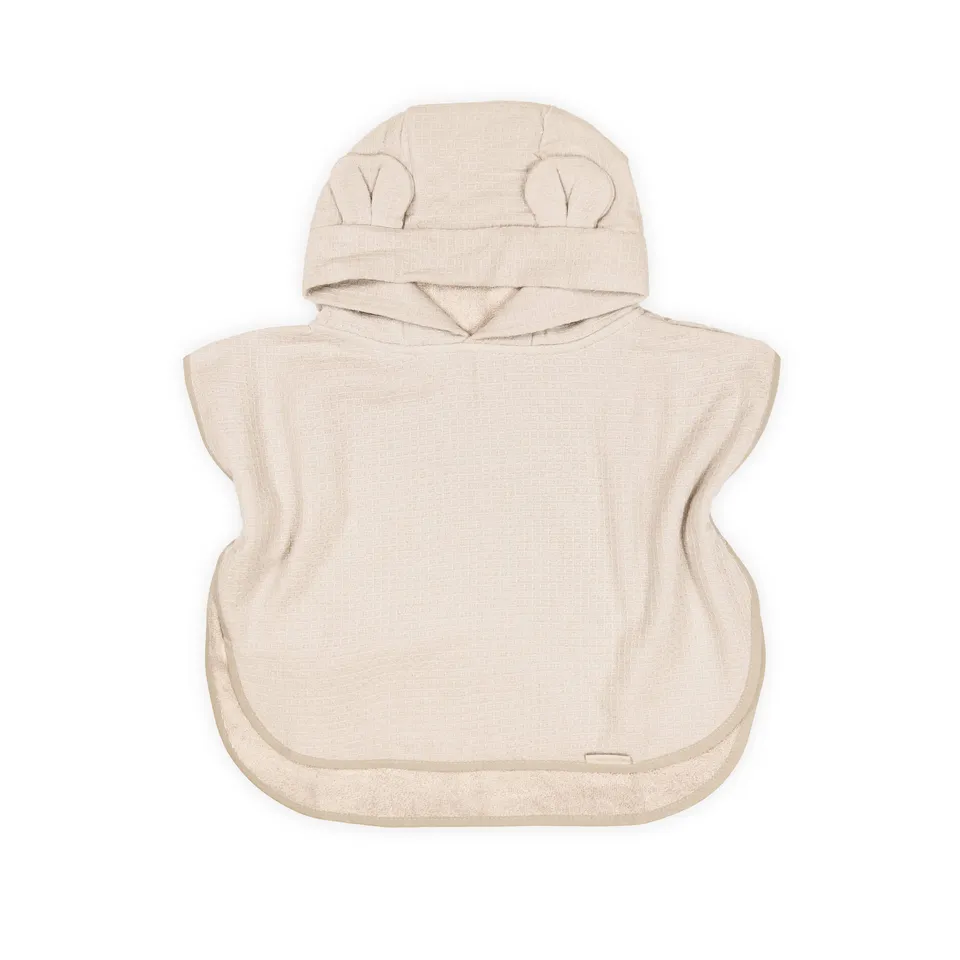 bamboom-poncho-waffle-con-cappuccio-warm-white-345 image 1