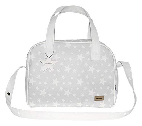 cambrass-prome-toile-borsa-maternit-grigio-18x44x33-cm image 1