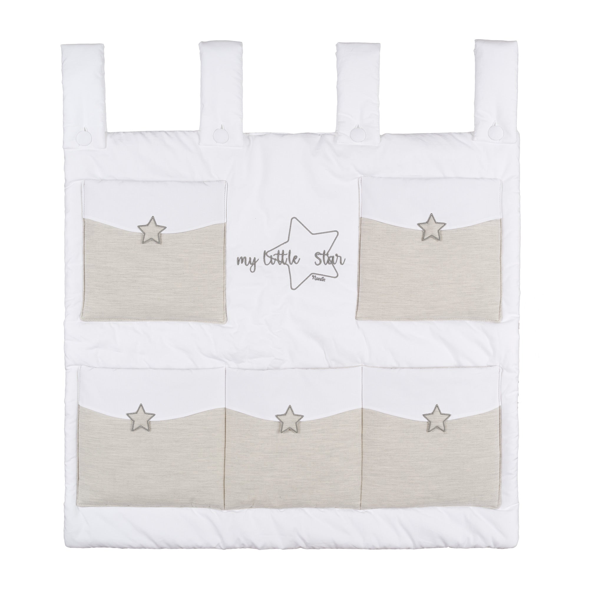 nanan-my-little-star-grigio-pannello-portaoggetti-cameretta image 1