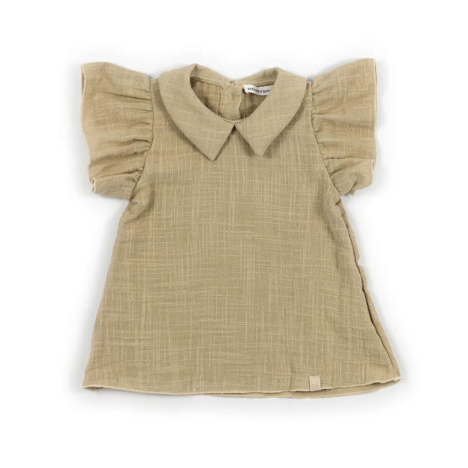 bamboom-vestito-bimba-lino-look-mustard-270 image 1
