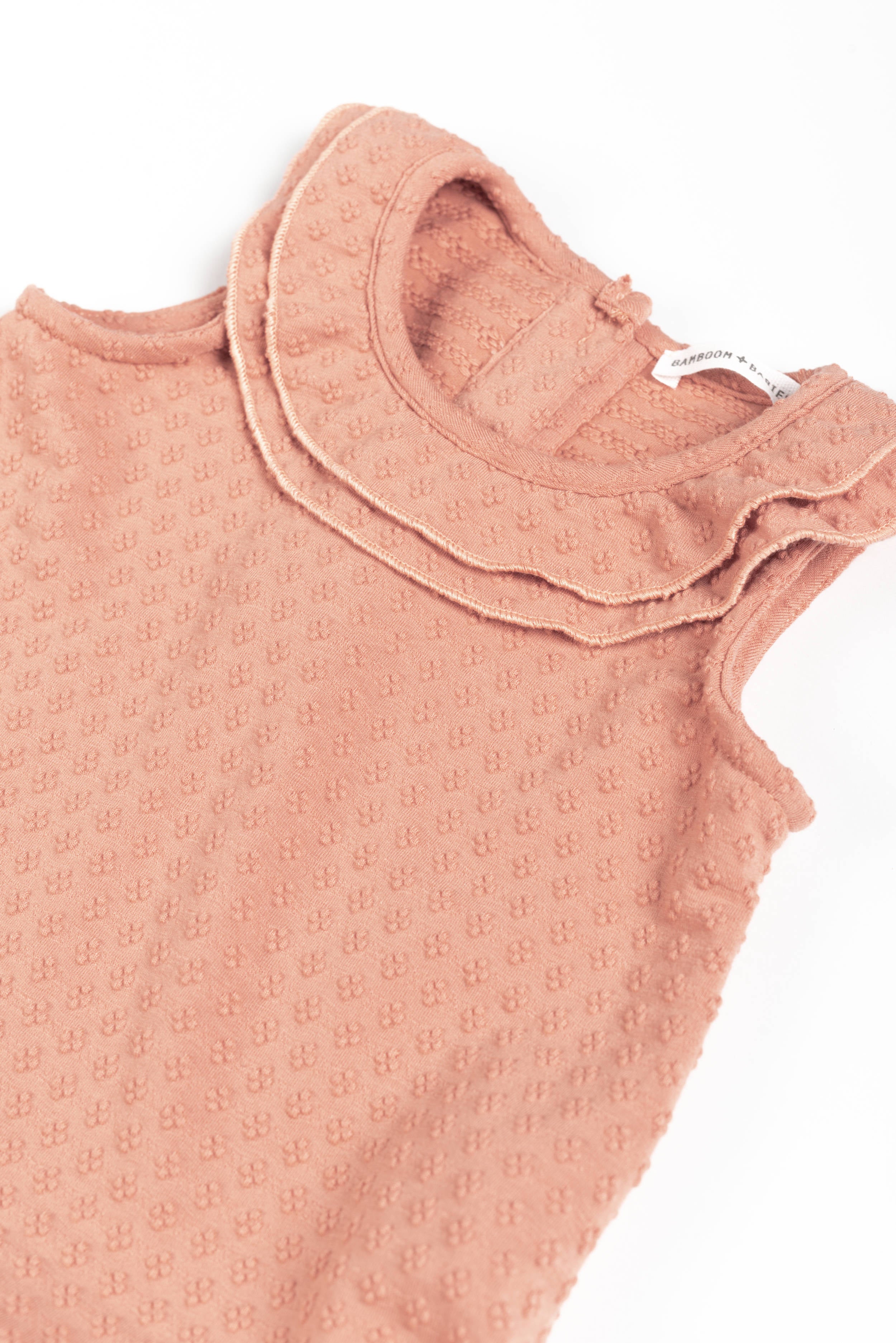 bamboom-vestito-smanicato-bimba-coral-276-jersey-dots image 2