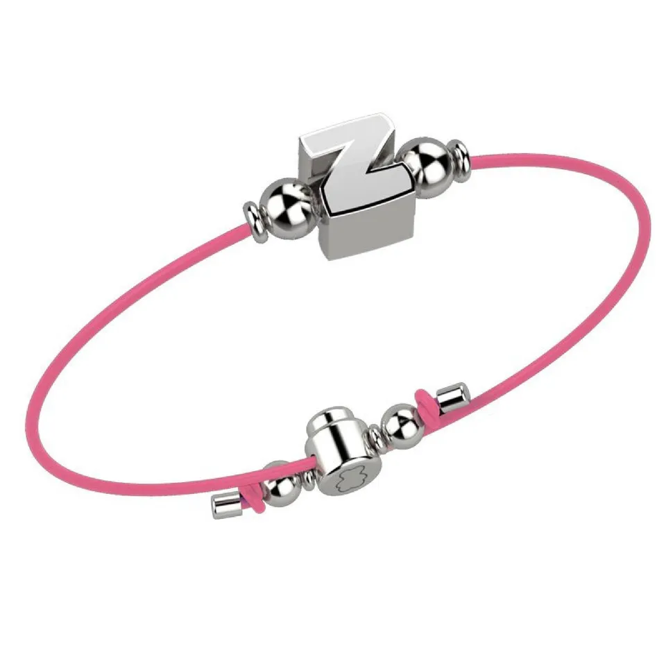 nanan-bijou-bracciale-pelle-rosa-lettera-z-argento-925 image 1