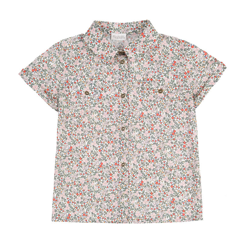 nanan-camicia-verde-a-fiori-camicia-neonato-mezza-manica image 2