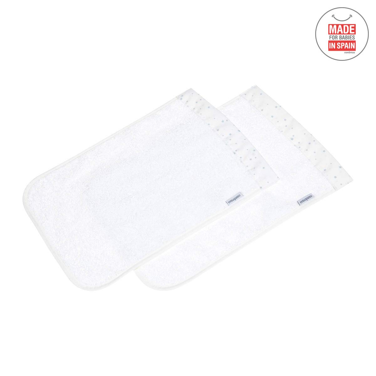 cambrass-43356-set-2-asciugamani-astra-azzurro-25x35-cm-bavette-tencel image 2