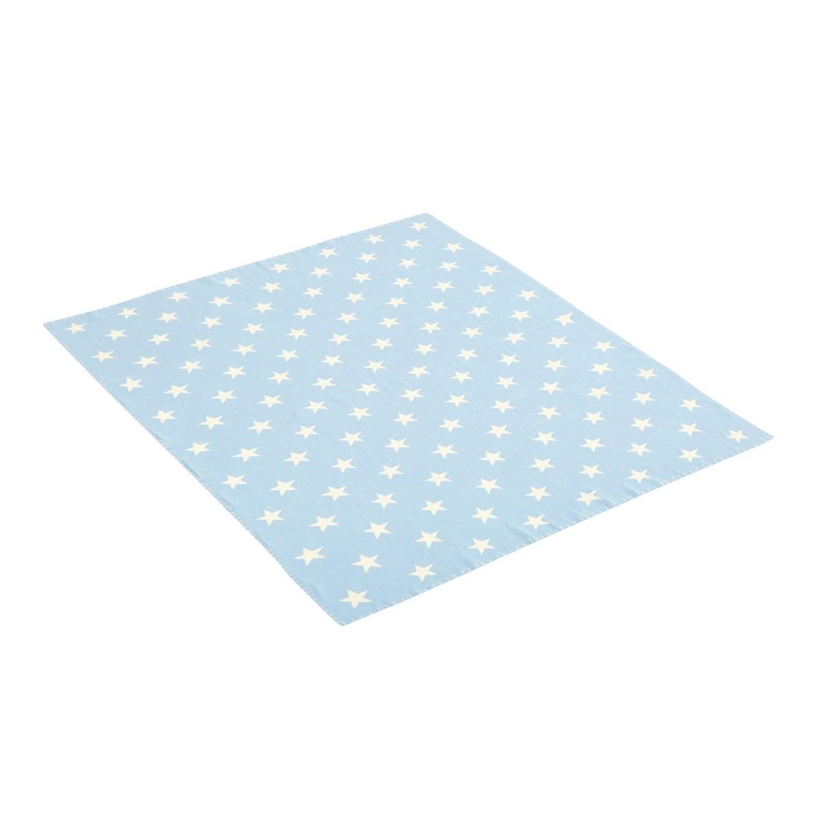 cambrass-etoile-coperta-cotone-bambino-80x100-cm-azzurro-double-face image 1