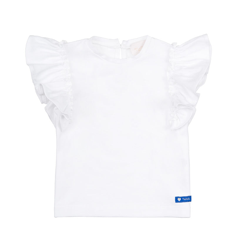 nanan-t-shirt-bianca-con-frappe-maglietta-neonata image 1