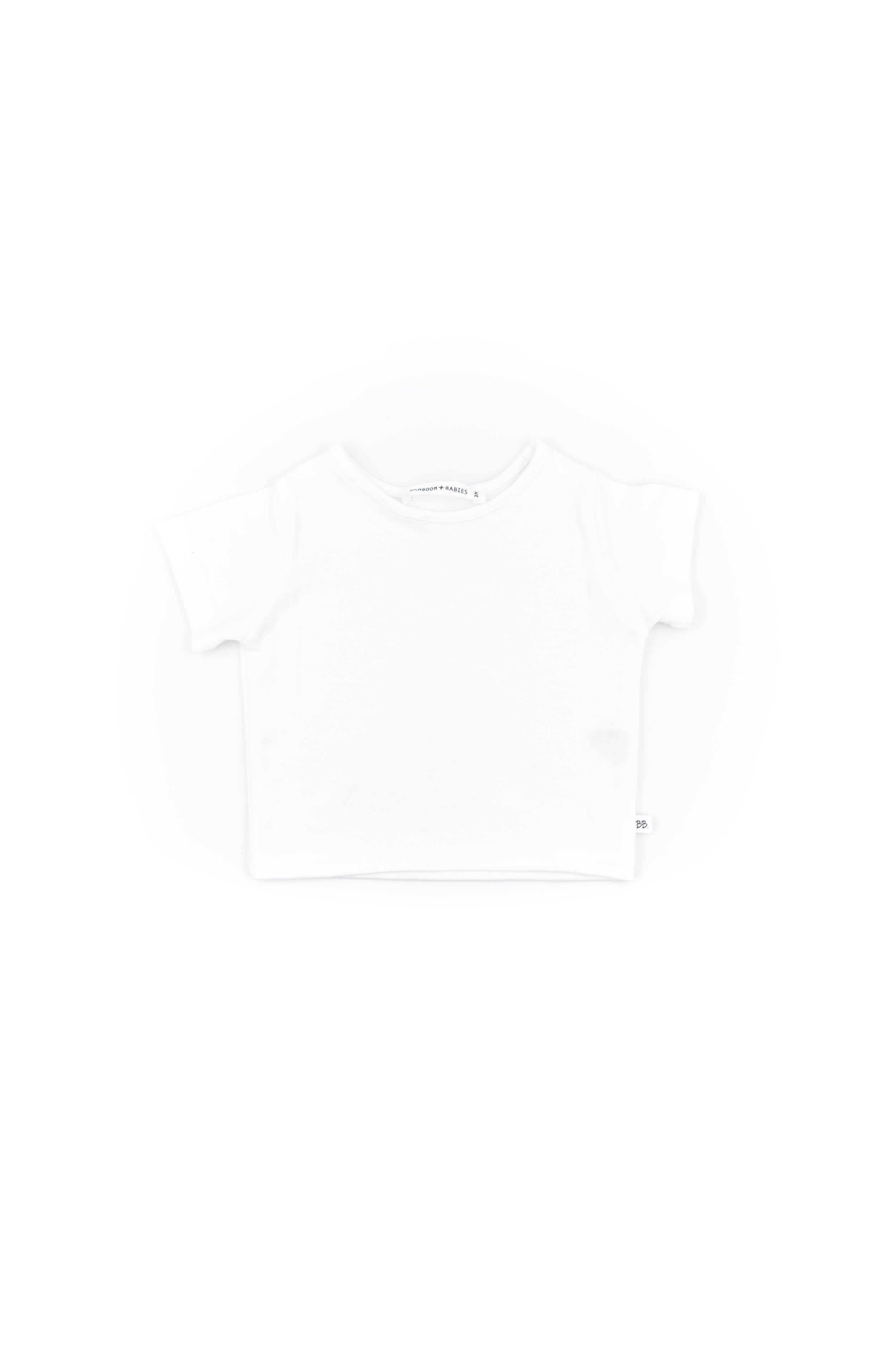 bamboom-shirt-neonato-maniche-corte-girocollo-bianco-801 image 1