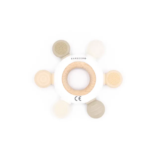 bamboom-massaggiagengive-legno-e-silicone-timone-panna-02 image 1