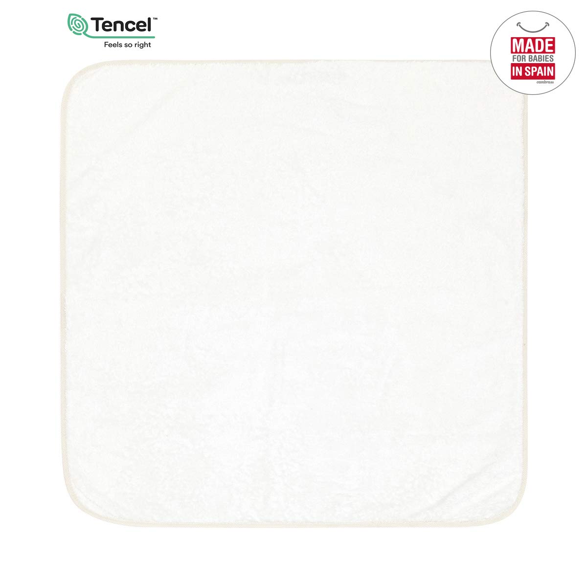 cambrass-35110-accappatoio-neonato-80x80-cm-beige-star-in-tencel image 3