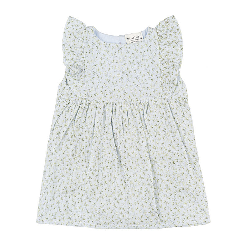 nanan-abito-a-body-azzurro-in-garza-a-fiori-con-culotte image 2
