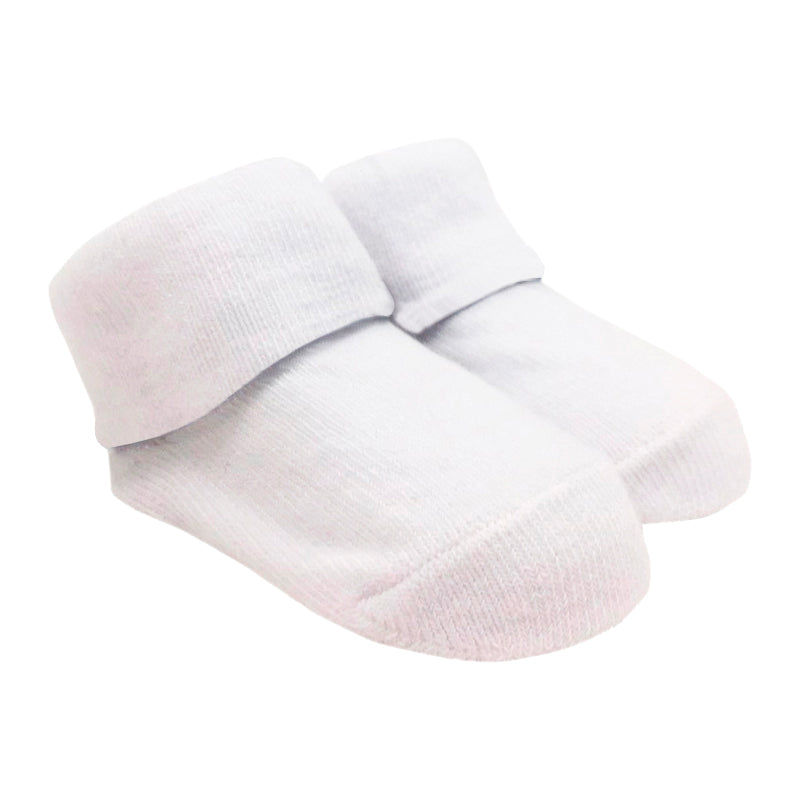 nanan-calzini-bianchi-tinta-unita-neonato-in-cotone image 1