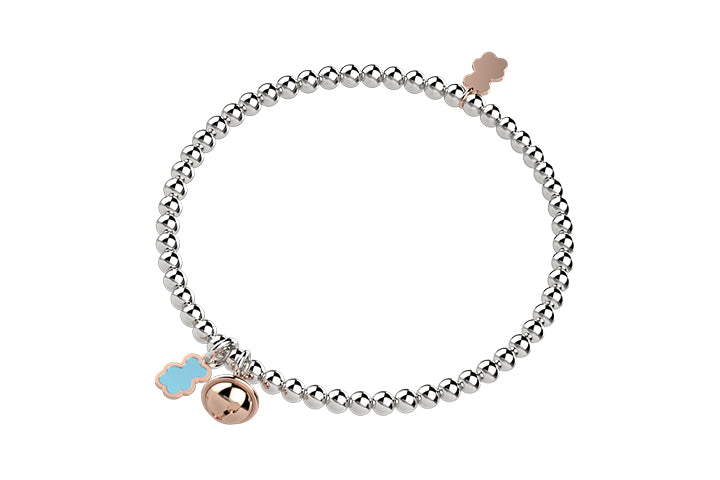 nanan-bijou-bracciale-argento-con-campanella-e-orso-turchese image 1