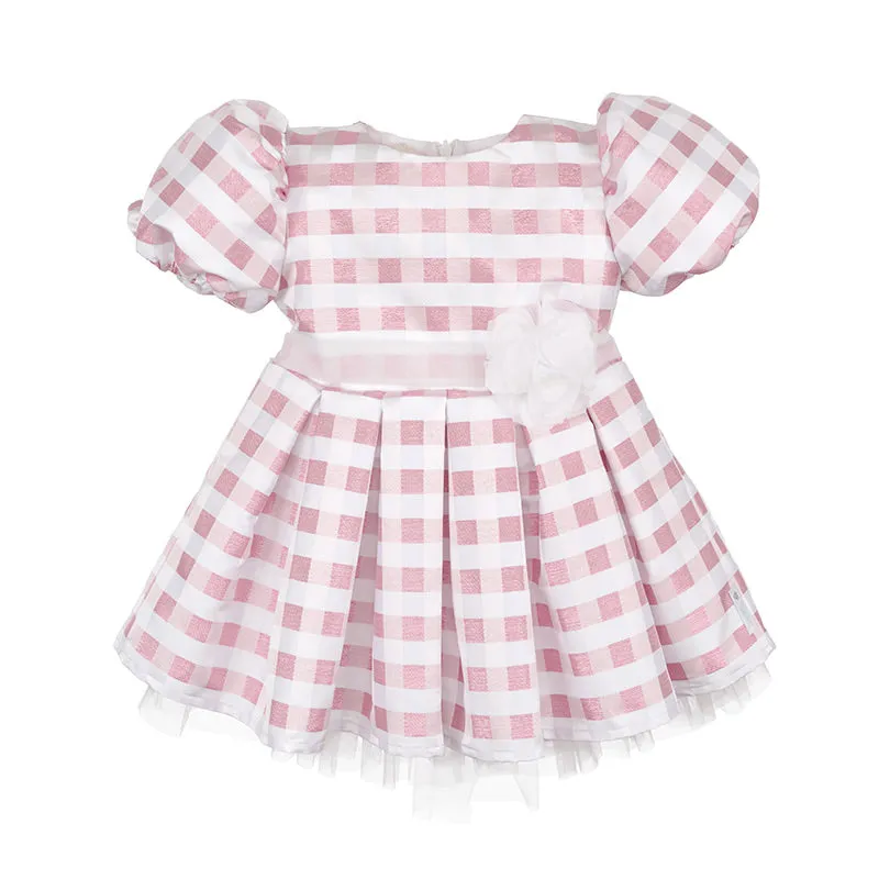 nanan-abito-rosa-cerimonia-bimba-con-rosa-tulle-e-zip image 1