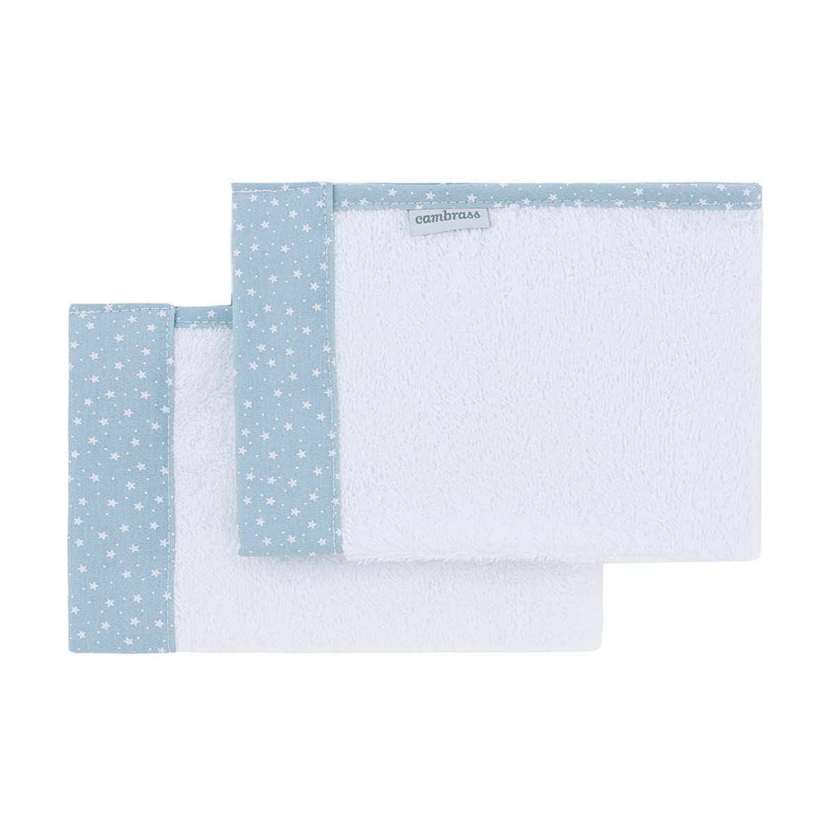 cambrass-set-2-asciugamani-neonato-forest-azzurro-25x35-cm-in-tencel image 3