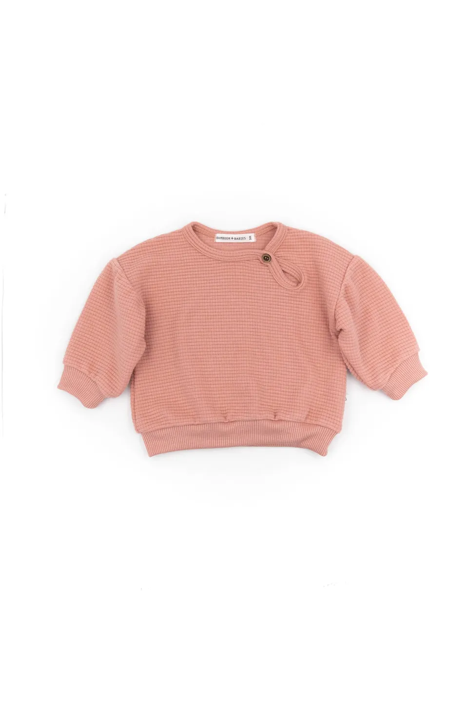 bamboom-maglia-nido-d-ape-bimba-rosa-scuro-087 image 1