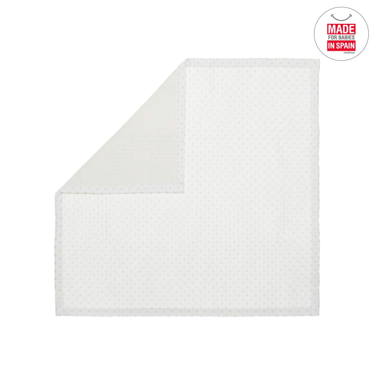 cambrass-bouti-36048-copriletto-culla-80x80-cm-beige-star image 2