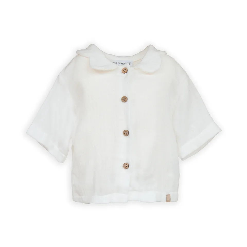 bamboom-camicia-collo-a-fiore-bimba-offwhite-111 image 1