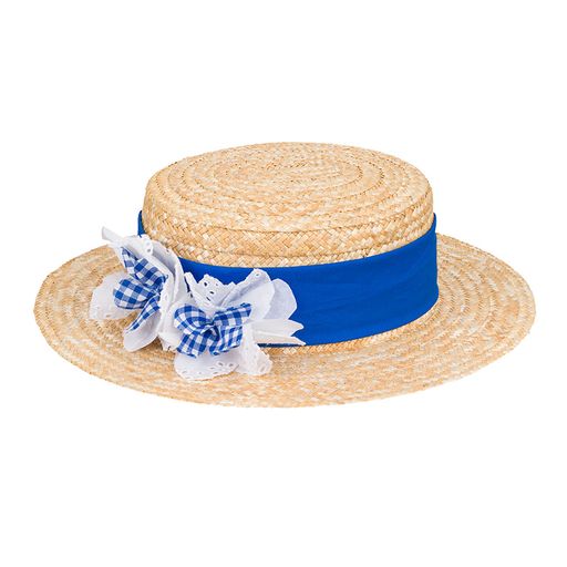 nanan-cappello-di-paglia-neonata-con-rosa image 2