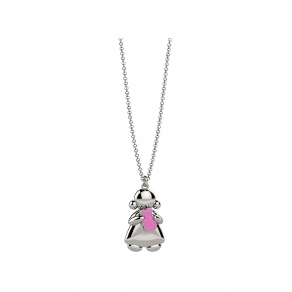 nanan-ciondolo-tato-s-baby-in-argento-con-orsetto-rosa-bambina image 1