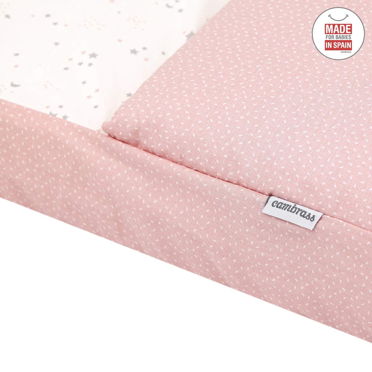 cambrass-nest-piumino-sacco-mini-culla-49-5x83-5-cm-sky-pink-con-zip-ykk image 5