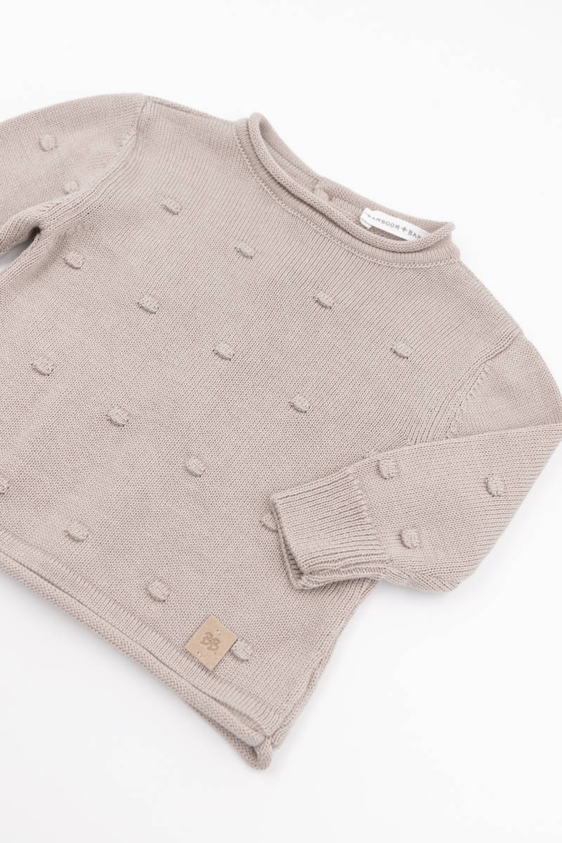 bamboom-maglia-apertura-dietro-mini-pom-pom-cammello-33 image 2