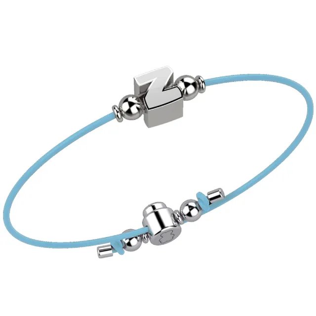nanan-bijou-bracciale-azzurro-lettera-z-in-argento-925 image 1
