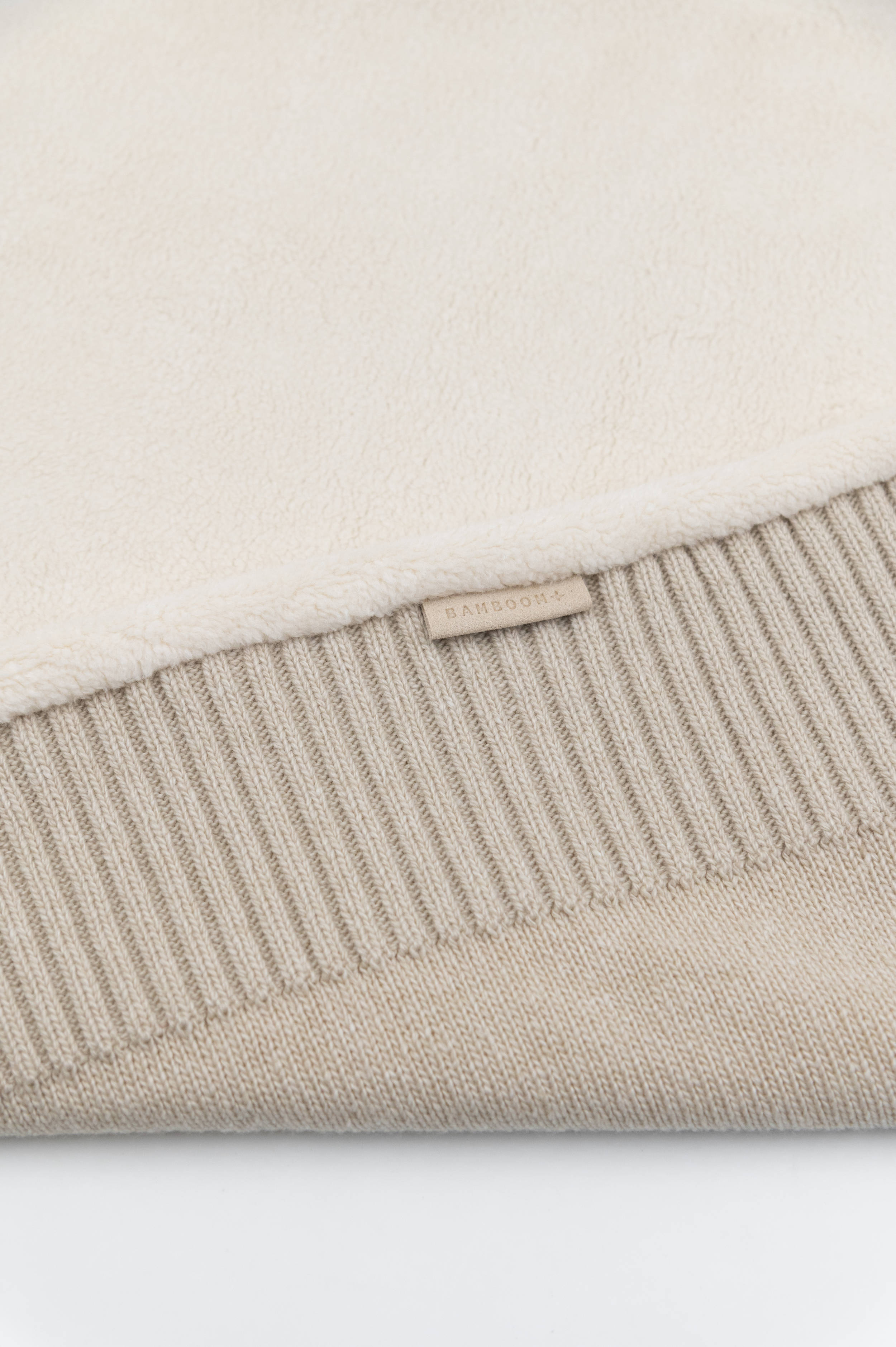 bamboom-copertina-4-stagioni-con-cashmere-lato-teddy-stone-sand-505 image 2