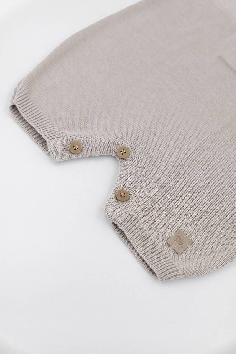 bamboom-pagliaccetto-con-tasca-knitted-cammello-33-neonato image 4