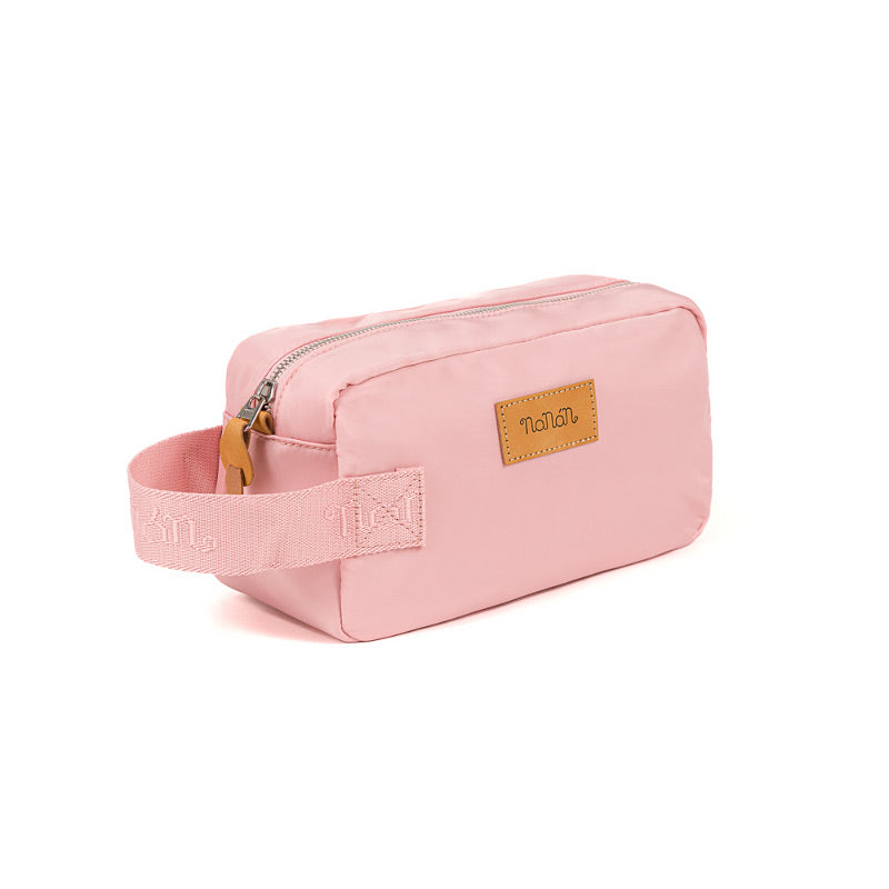 nan-n-pochette-rosa-in-nylon-con-zip-argento image 3
