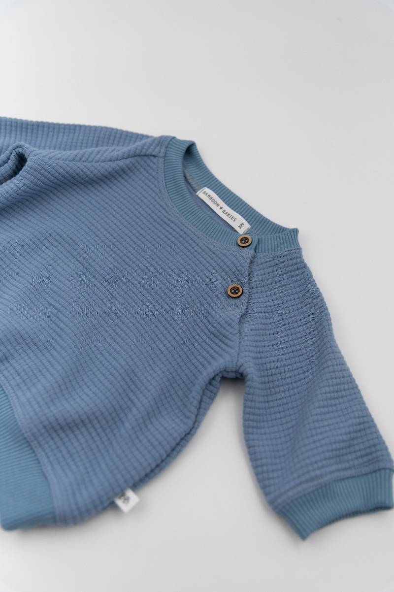 bamboom-maglia-nido-d-ape-blu-086 image 2