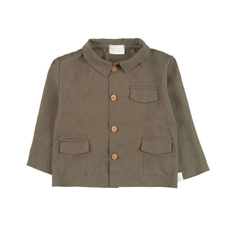nanan-camicia-bimbo-monocolore-con-tasche image 1