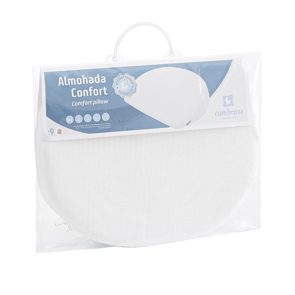 cambrass-comfort-mini-37x29-cm-cuscino-antireflusso-neonato-e-gravidanza-premium image 7
