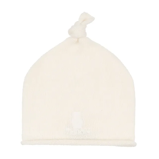 nanan-berretta-in-cashmere-con-orsetto-e-nodino image 1