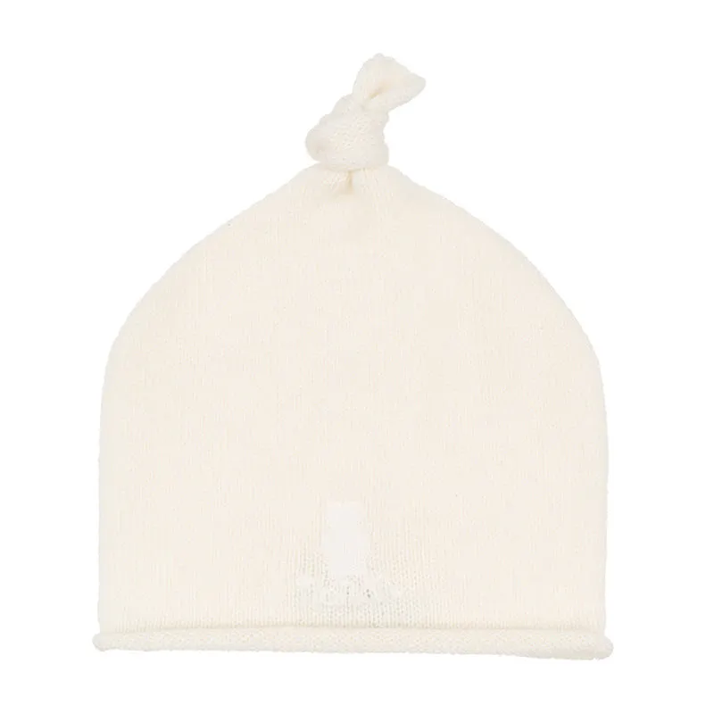 nanan-berretta-in-cashmere-con-orsetto-e-nodino image 1