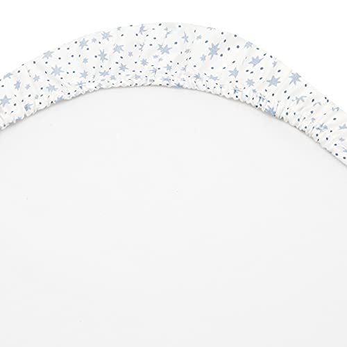 cambrass-lenzuolo-regolabile-cestone-35x80-cm-forest-azzurro-2-pezzi image 8