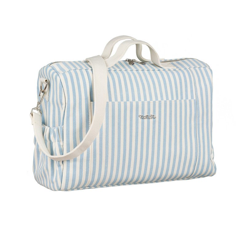 nanan-borsa-passeggio-canvas-azzurra image 2