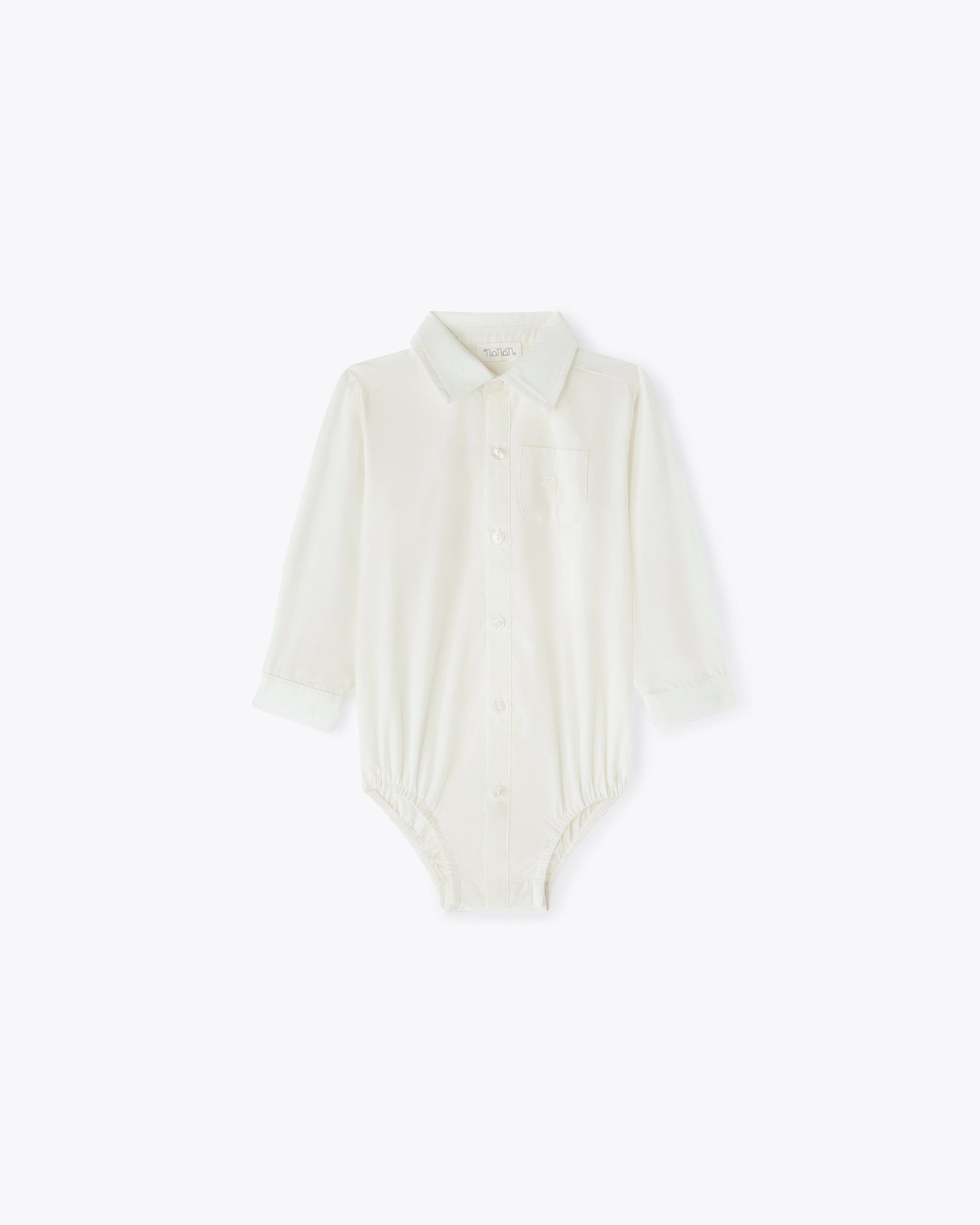 nanan-body-camicia-avorio-in-popeline image 1