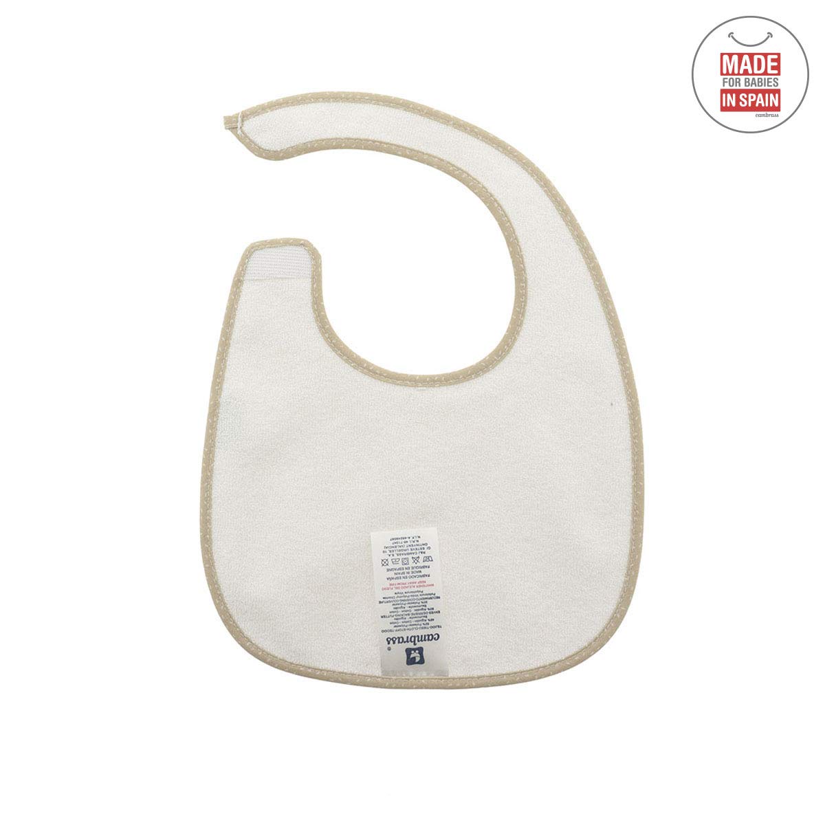 cambrass-bavetta-quadrata-velcro-sky-beige-rain-20x26-cm image 2