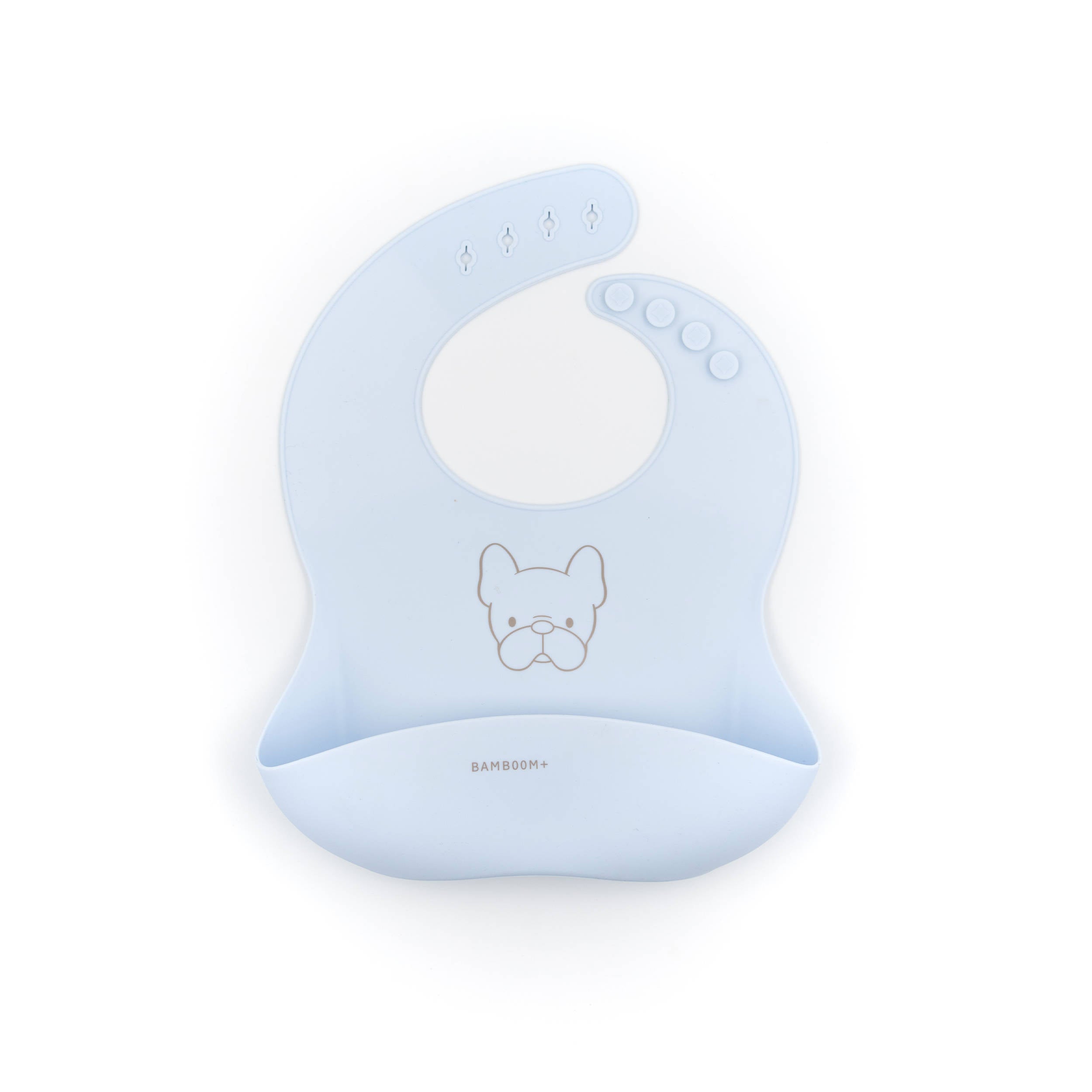 bamboom-bib-in-silicone-con-tasca-azzurro-03 image 1