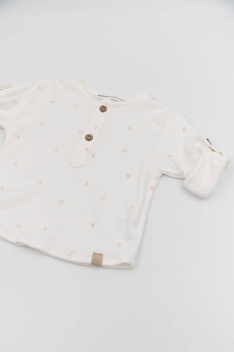 bamboom-shirt-camicia-bimbo-print-leaves-423 image 3