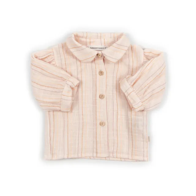 bamboom-camicia-bimba-maniche-lunghe-stripe-pink-277 image 1